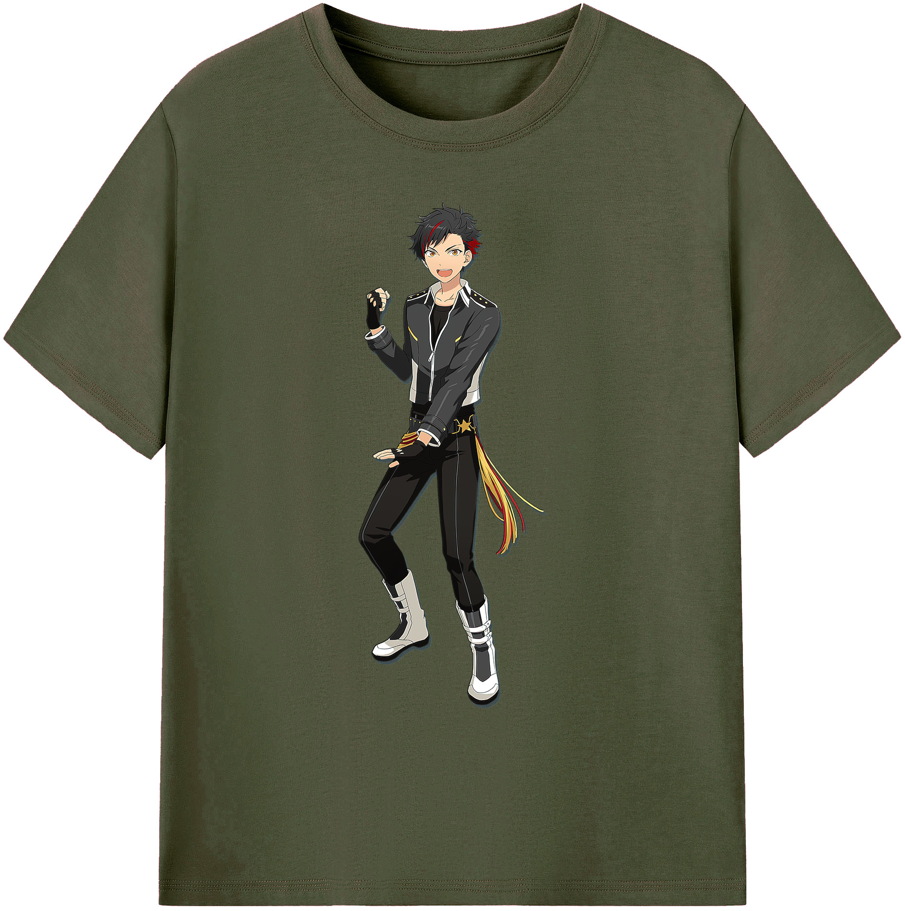 （画像用） あんさんぶるスターズ! Ensemble Stars 綿100％ メンズ半袖Tシャツ｜肌触りやわらか＆通気性